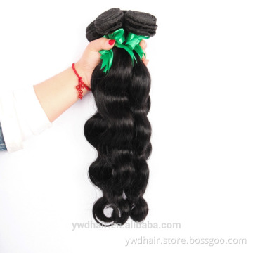 Peruvian Virgin Hair Body Wave Human Hair Weave Peruvian Body Wave 3PCS Natural Black Remy Virgin Peruvian Hair Weave Bundles